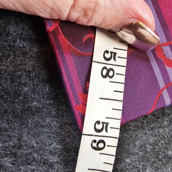 Ted Baker Repp Silk Tie Designer London Luxury USA Stripe 59" Classy Work - Picture 11 of 12